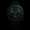 OLTO-8 WATCHES INFINITY II OLTO-8 INFINITY II Roman Numeral Skeleton Blue Case Mechanical Watch
