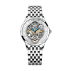 WATCHshopin Rose Gold Steel Strap Agelocer Schwarzwald Series Ladies Mechanical Watches