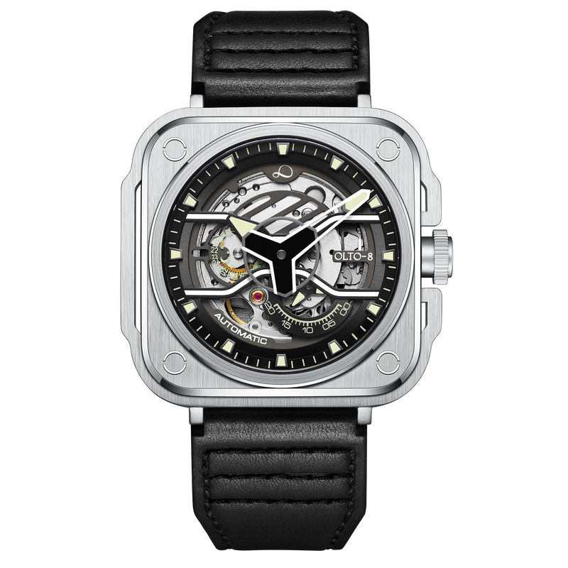 OLTO-8 IRON EX Silver Mechanical Watch for Man