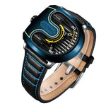 Atowak 手表 Atowak Ettore Drift 4-Arm Wandering Hour Navy Blue Watches