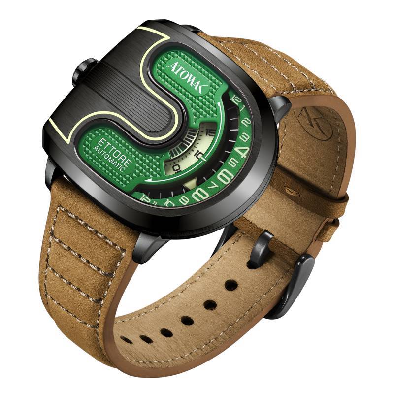 Atowak 手表 Atowak Ettore Lite Green Mechanical Watches