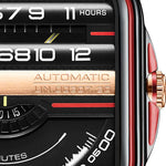 Atowak Window Pro Black-red Dial Classic Man's Automatic Watch-WATCHshopin