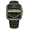 Atowak Window Pro Black-yellow Dial Classic Man's Automatic Watch-WATCHshopin
