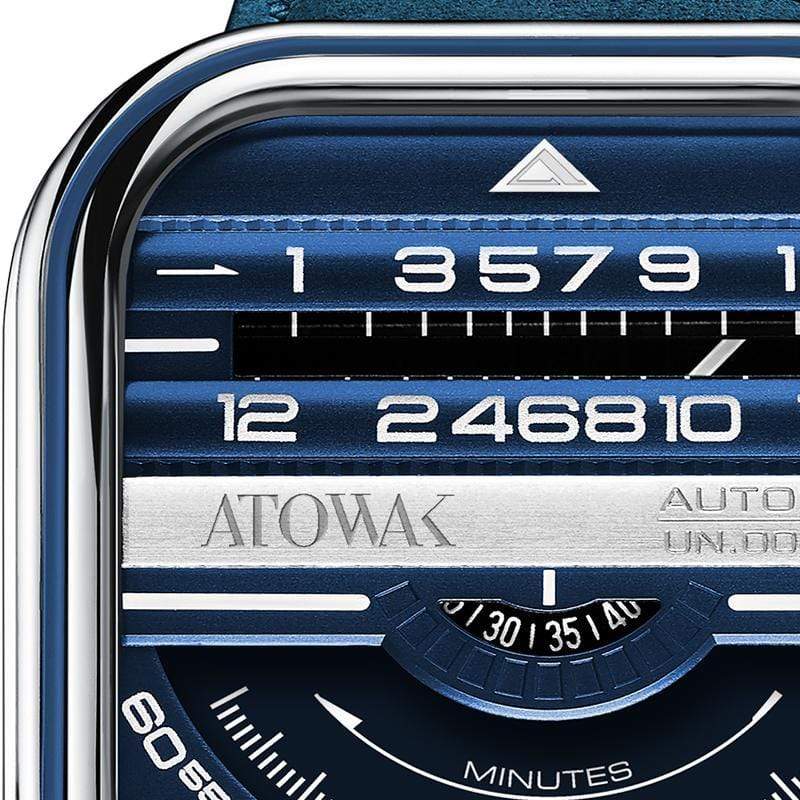 Atowak Window Pro Blue Dial Classic Man's Automatic Watch-WATCHshopin