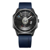 Binliwatch Casual BINLI 8602 Leather Automatic Innovative design Men's Watch