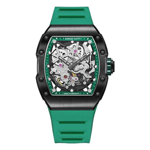 Bonest Gatti SuperSpeed Racing series watches Green-Black Bonest Gatti 9905 Rubber Man's Green-Black Automatic Watch