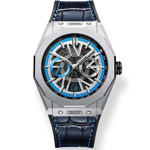 Bonest Gatti SuperSpeed Racing series watches Leather Strap Bonest Gatti 9601 Blue Automatic Watch