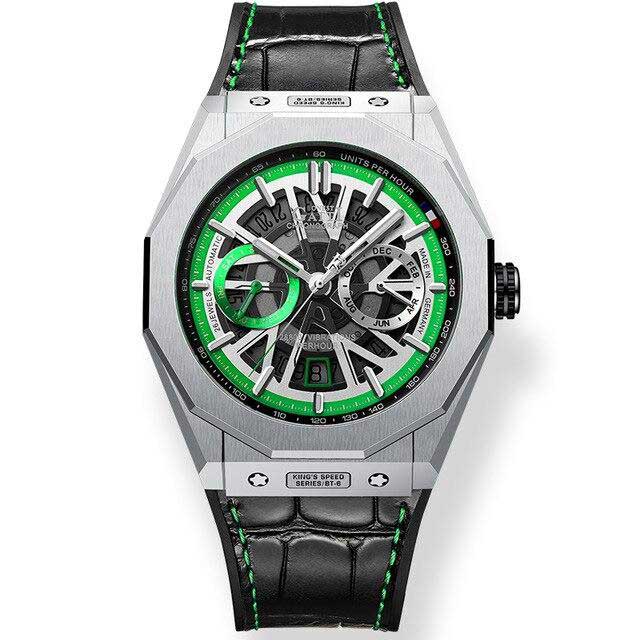 Bonest Gatti SuperSpeed Racing series watches Leather Strap Bonest Gatti 9601 Green Automatic Watch