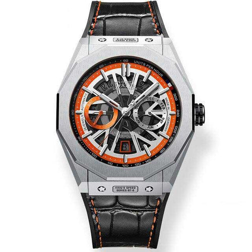 Bonest Gatti SuperSpeed Racing series watches Leather Strap Bonest Gatti 9601 Orang Automatic Watch