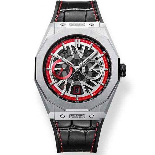 Bonest Gatti SuperSpeed Racing series watches Leather Strap Bonest Gatti 9601 Red Automatic Watch