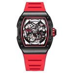 Bonest Gatti SuperSpeed Racing series watches Red Bonest Gatti 9901-A6-10 Rubber Men's Red Automatic Watch, Cool Unique and Unusual Watches