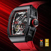Bonest Gatti SuperSpeed Racing series watches Red Bonest Gatti 9901-A6-10 Rubber Men's Red Automatic Watch, Cool Unique and Unusual Watches