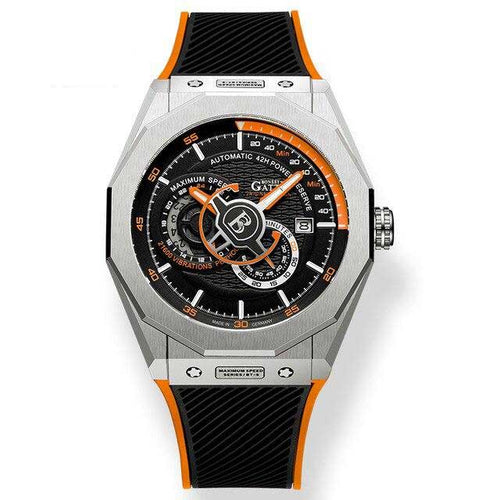 Bonest Gatti SuperSpeed Racing series watches Rubber Strap Bonest Gatti 8601 Orange  Automatic Watch