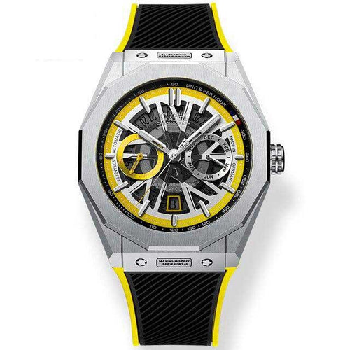 Bonest Gatti SuperSpeed Racing series watches Rubber Strap Bonest Gatti 9601 Yellow Automatic Watch