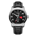 Denhima Fahion Black Denhima Fashion Retro Design Man's  Black Automatic Watch