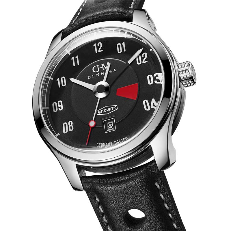 Denhima Fahion Black Denhima Fashion Retro Design Man's  Black Automatic Watch