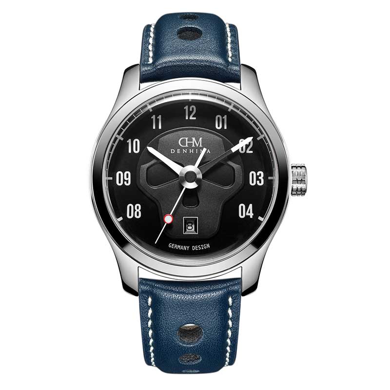 Denhima Fabulous Design Leather Starps Man's Automatic Watch-WATCHshopin
