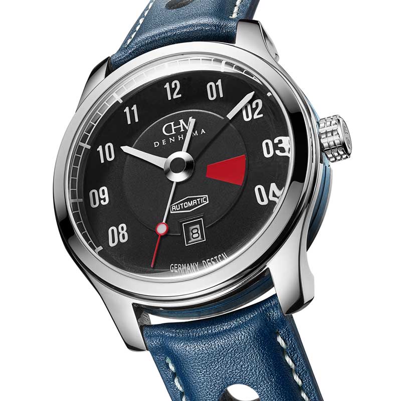 Denhima Fahion Blue Denhima Fashion Retro Design Man's  Blue Automatic Watch