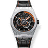 Gatti Racing Leather Strap Bonest Gatti 8601 Orange  Automatic Watch