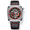 Gatti Racing red Bonest Gatti 6601 Leather Man's  Red Automatic Watch