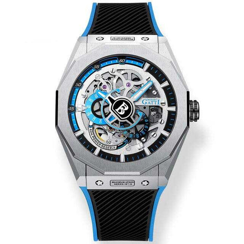 Gatti Racing Rubber Strap Bonest Gatti 7601  Man's Blue Automatic Watch