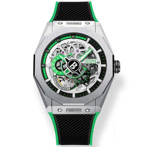 Gatti Racing Rubber Strap Bonest Gatti 7601  Man's Green Automatic Watch