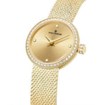 KING CHARLES Female Gold Swiss Quartz Watch-WATCHshopin