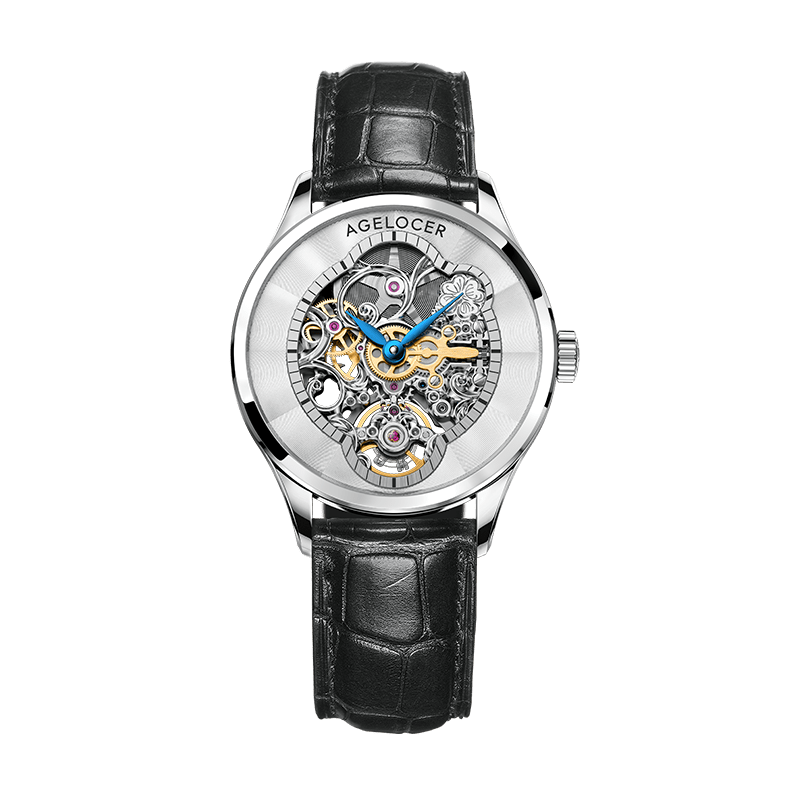 WATCHshopin Agelocer Schwarzwald Series Ladies Crystal Inlaid Mechanical Watches
