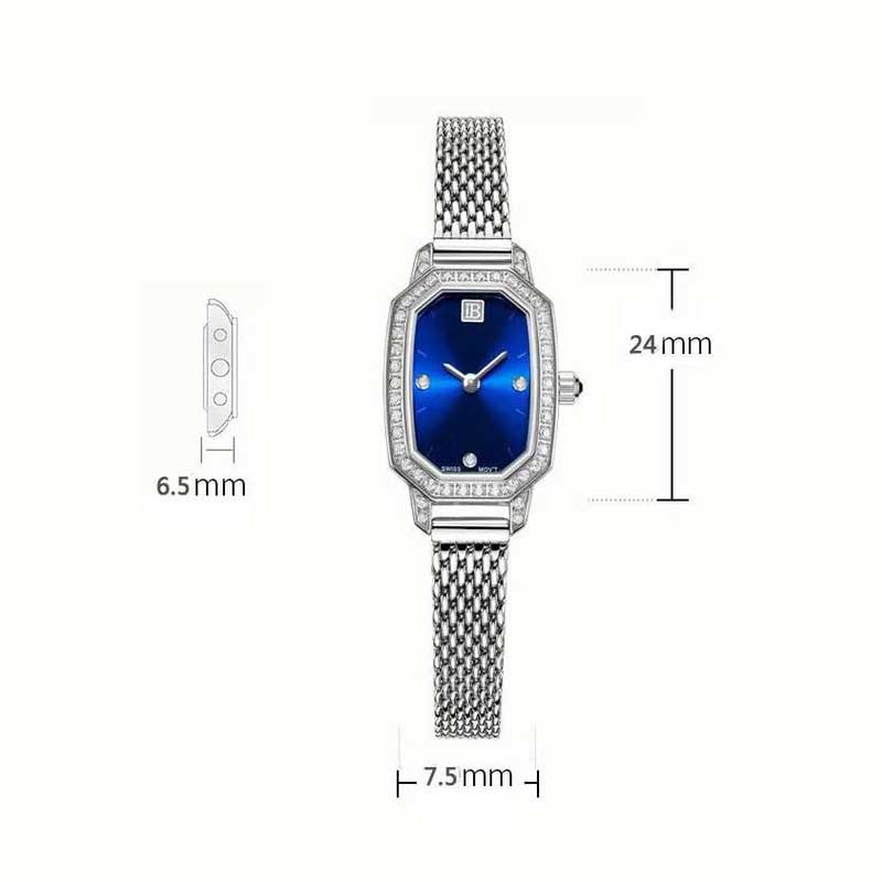 2020 New Rectangular Steel Waterproof Lady's Quartz Watch-WATCHshopin