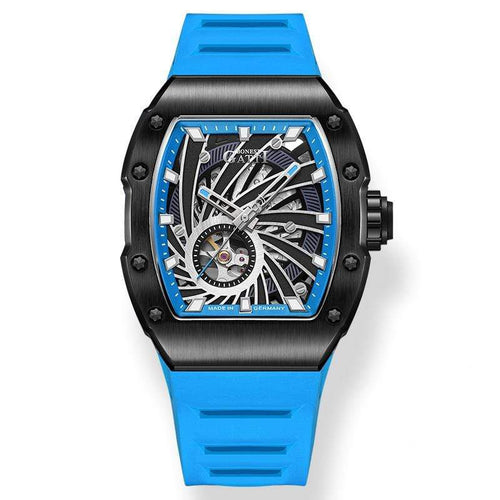 WATCHshopin BLUE Bonest Gatti 9901-A1-5 Rubber Man's Dark-Blue Automatic Watch