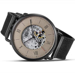 CITOLE Automatic Mechanical Watch Waterproof Canvas Strap Hollow Out Men's Watch-WATCHshopin