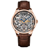 WATCHshopin Rose Gold Leather Strap Agelocer Bosch Series