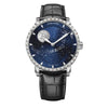 WATCHshopin Silver inlaid crystals Agelocer Astronomer Series II Leather Men's Mechanical Watch