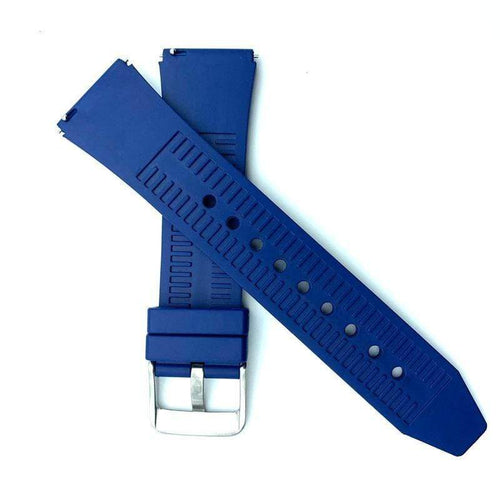Blue Fluoro Rubber Strap-WATCHshopin