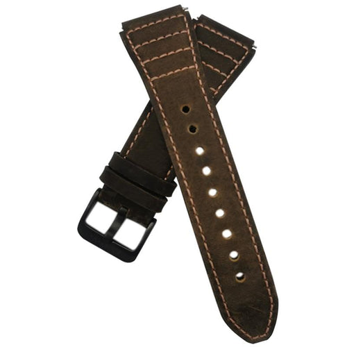 Brown Leather Strap With Brown Stitching-WATCHshopin