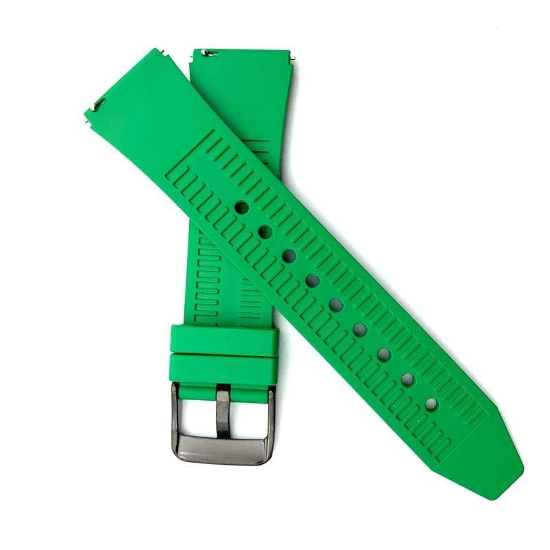 Green Fluoro Rubber Strap-WATCHshopin